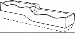 Geberit/Keramag 4Bambini Spiel- und Waschlandschaft 1800x415 mm RECHTS